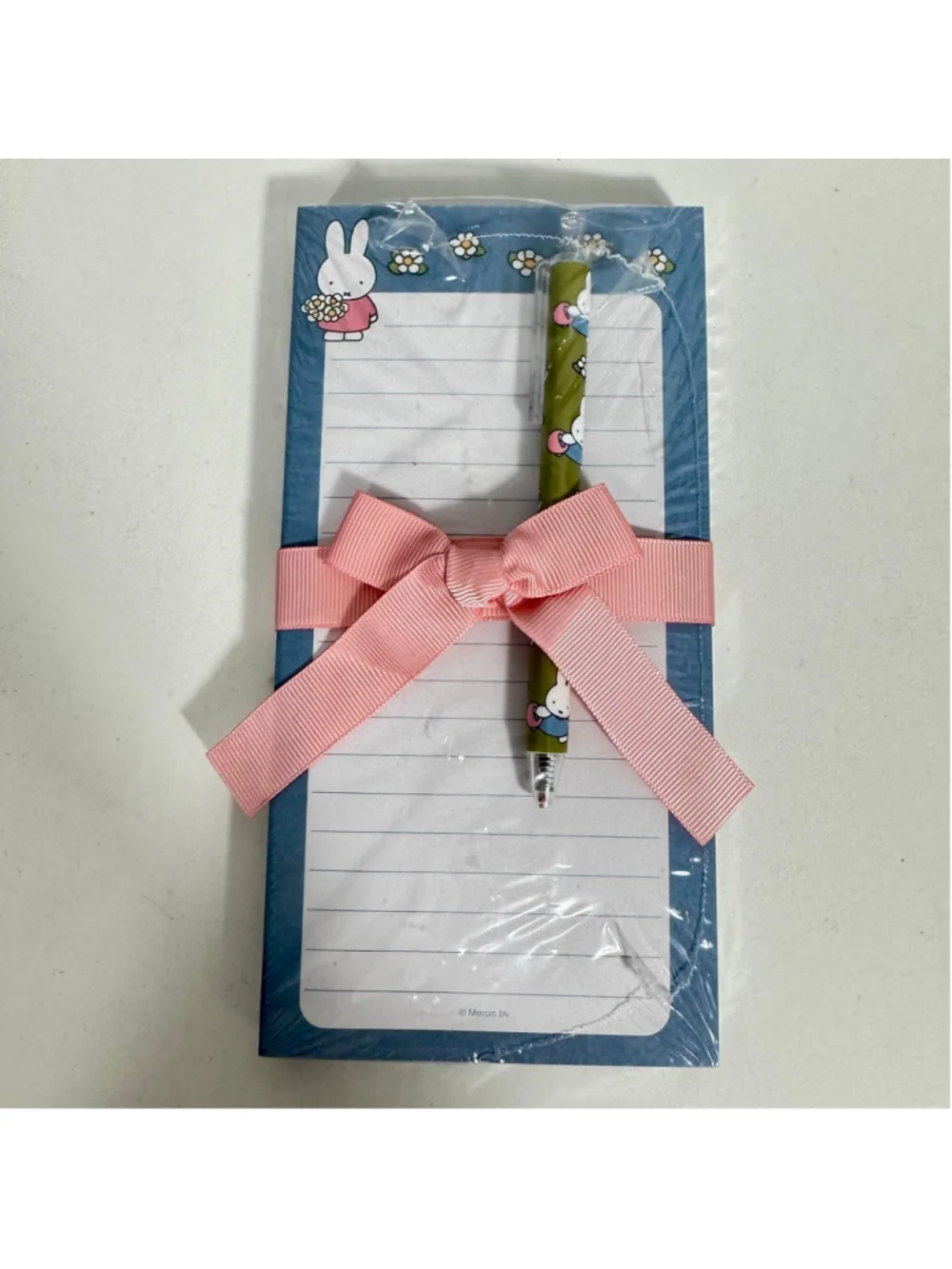 Miffy Blue Floral Spiral Notebook & List Pad Set (magnetic) Black Pen